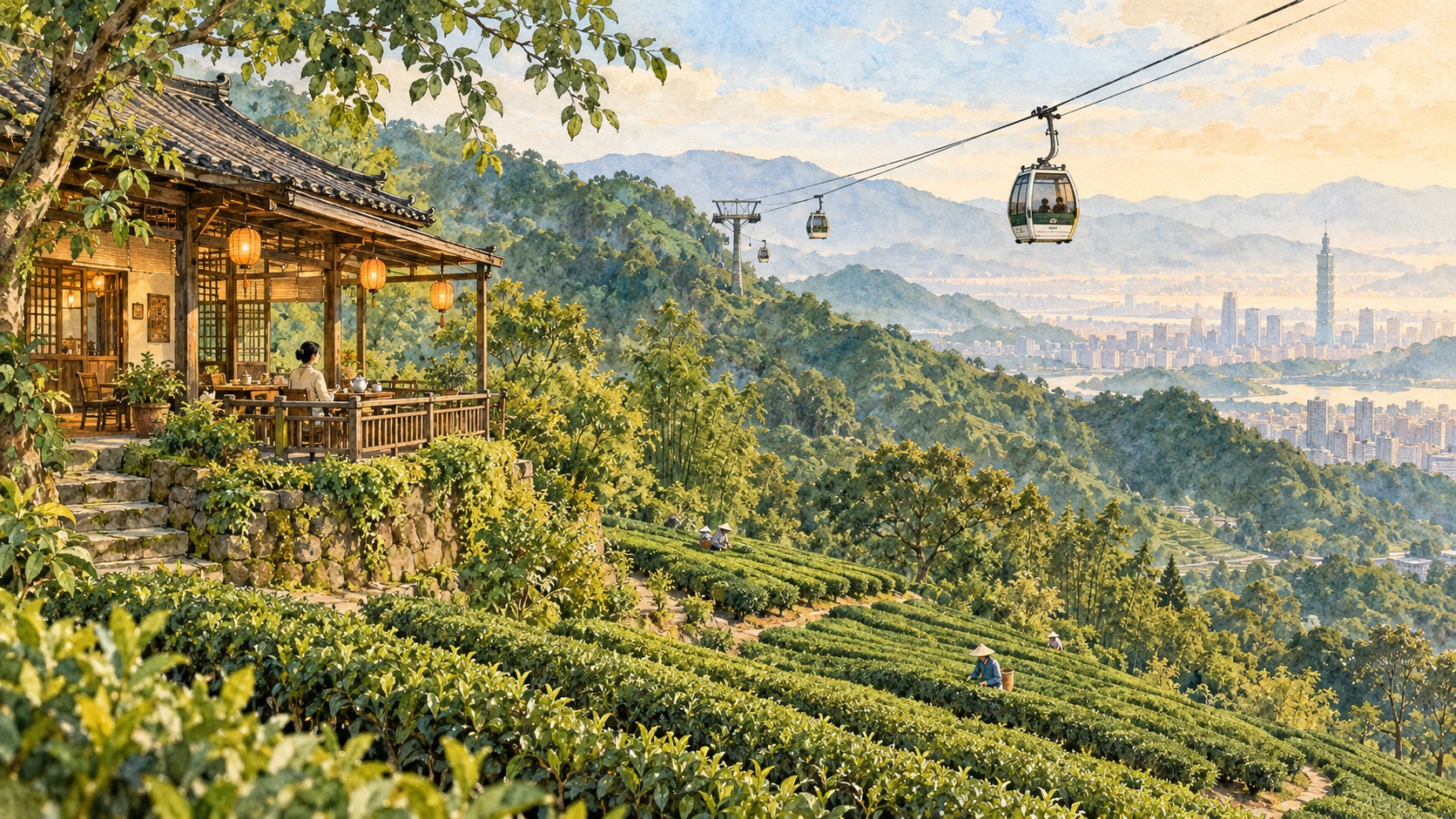 貓空 Maokong 插畫 illustration