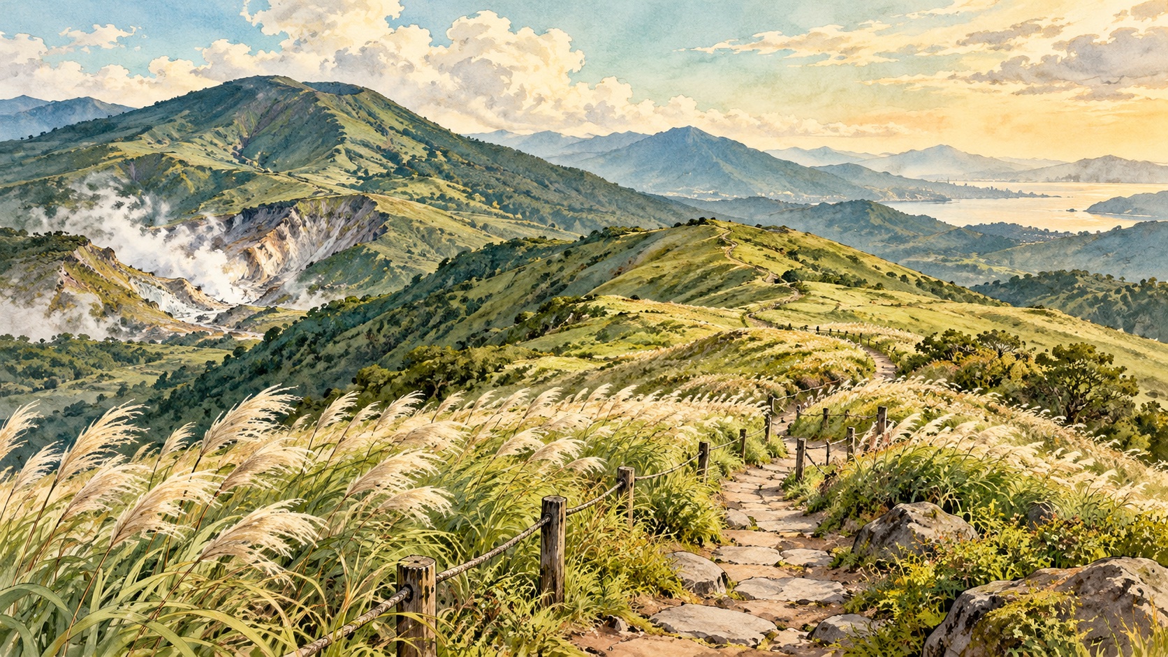 陽明山國家公園 Yangmingshan National Park 插畫 illustration